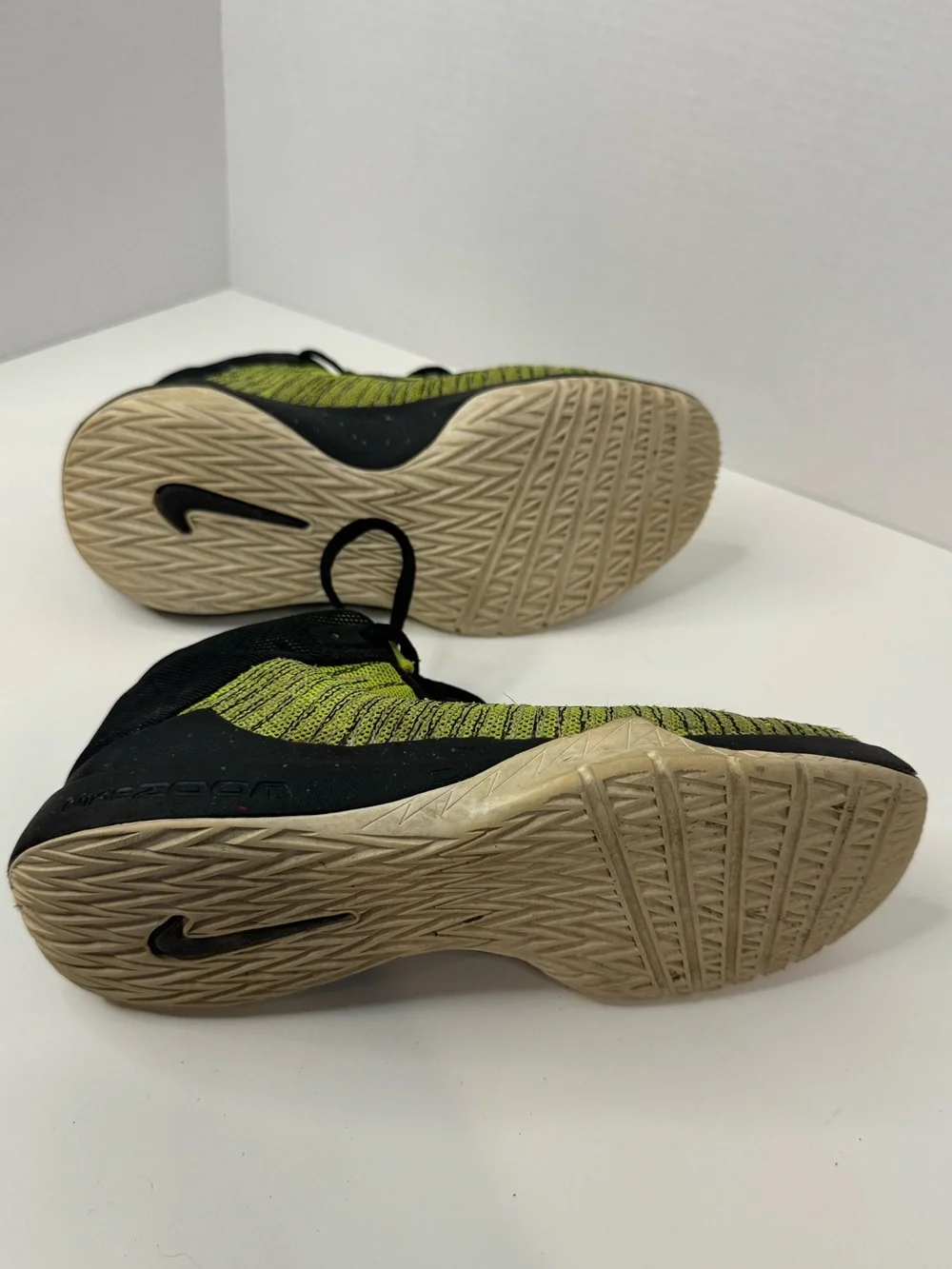 Nike Lime Green and Black Performance Sneakers